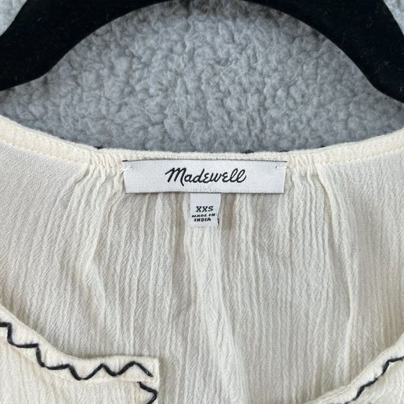 Madewell Embroidered Peasant Top Size XXS - Picture 15 of 16